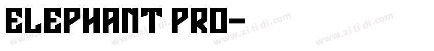 Elephant Pro字体转换
